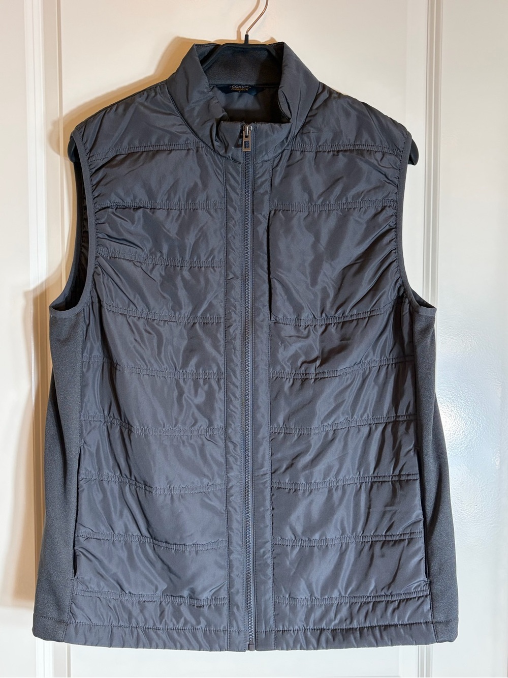 Men's Quilted Grey Vest - Coast